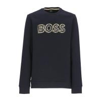 Hugo boss 雨果波士 官方正品 男士深蓝色分层徽标刺绣卫衣 24新款流行