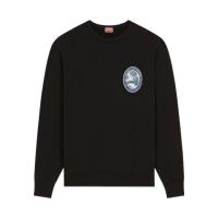 高田贤三(KENZO)24新款Tiger Patch徽章长袖圆领卫衣 FD65SW0954MB.-99J