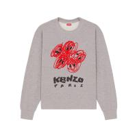 高田贤三(KENZO)“KENZO DRAWN VARSITY”刺绣圆领卫衣男士运动衫 FE55SW1704MF.-