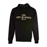 Emporio Armani 阿玛尼 时尚百搭字母印花连帽卫衣 舒适休闲进口上衣服饰 6G1MP11JHSZ-0999