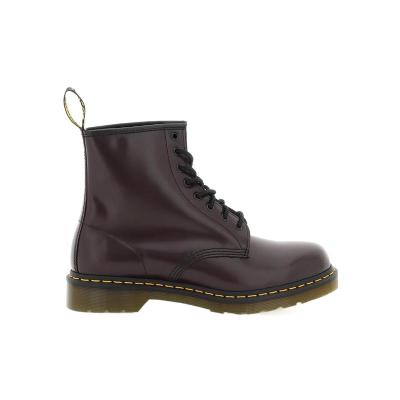 DR MARTENS 马丁 新款流行圆头平底短筒靴 女士靴子 27277626-1460BurgundySmooth