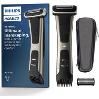 飞利浦 Philips Norelco Bodygroom Series 7000防水全身剃须修剪器带旅行盒和替换头男用