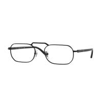 Persol 金属全框方形眼镜 男女通用 哑光黑镜框 黑色镜腿 PO1020V