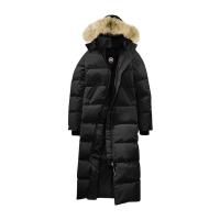 Canada Goose 加拿大鹅 女士长款红标毛领连帽羽绒服 时尚气质防风保暖派克大衣