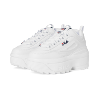 FILA 斐乐 经典女士休闲鞋 Disruptor II Wedge厚底运动休闲鞋 耐磨防滑系带女鞋