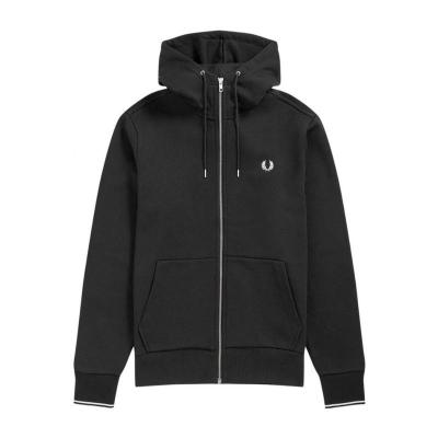 Fred Perry 弗莱德 派瑞 男士夹克 男子登山越野运动休闲徽标连帽夹克耐磨透气宽松外套