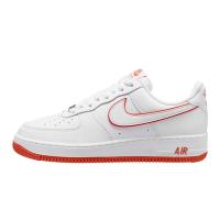 NikeAirForce1白橙皮革防滑减震耐磨低帮板鞋