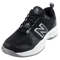 新百伦(New Balance)新平衡男士防滑耐磨宽版网球鞋黑