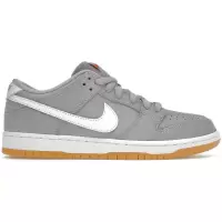 耐克(NIKE)NikeSBDunkLowPro男式休闲鞋优质灰橙生胶底板鞋