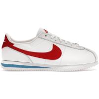 耐克(NIKE)NikeClassicCortezForrestGump2024复古白红蓝撞色皮质
