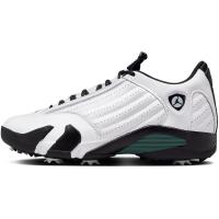 乔丹(Jordan)男款AJ14高尔夫鞋白绿拼色透气缓震防滑运动休闲板鞋