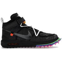 耐克(NIKE)经典重塑先锋设计NikeAirForce1Mid休闲板鞋男款黑魂质