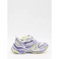 巴黎世家(Balenciaga)女款跑步鞋白色黄色拼接镂空透气运动鞋潮流