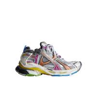 巴黎世家(Balenciaga)聚氨酯拼接跑步鞋男鞋圆头系带运动鞋户外休