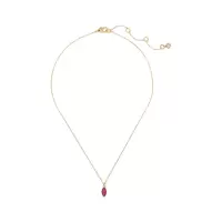 凯特·丝蓓(KATE SPADE)女士锁骨链精致百搭铜质锆石吊坠项链日常