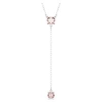 施华洛世奇(SWAROVSKI)施华洛世奇粉色水晶吊坠项链优雅时尚百搭
