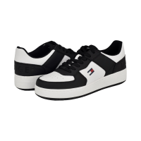 TOMMY HILFIGER美式休闲板鞋男鞋透气舒适圆头系带运动鞋户外通勤