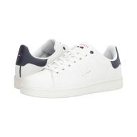 TOMMY HILFIGER皮质休闲板鞋圆头系带舒适缓震橡胶底男鞋