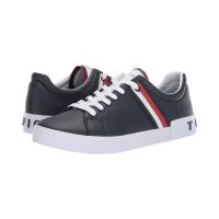 TOMMY HILFIGER男鞋休闲运动鞋时尚百搭板鞋真皮感织物内里舒适厚