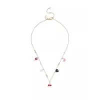 蔻驰(COACH)女款复古迷你马车吊坠链条项链时尚百搭配饰Coach品牌