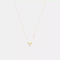 蔻驰(COACH)蝴蝶石吊坠项链女时尚百搭配饰 polyester材质可调节