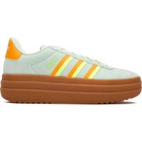 阿迪达斯(adidas)女士休闲板鞋复古潮流拼色系带运动鞋绿橙撞色经