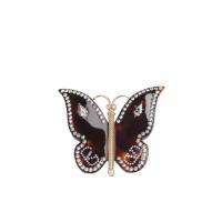 蝴蝶形徽标胸针男士个性手链水晶树脂装饰配饰