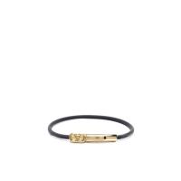 金属橡胶徽标手环比扣开合时尚男士手链