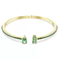 绿晶金tone镀层铰链手链百搭时尚女士手镯MATRIX系列