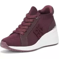 DKNY女鞋休闲系带楔形运动鞋百搭舒适时尚跑步鞋