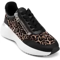 DKNY女鞋休闲系带侧拉链运动跑步鞋舒适百搭配色日常通勤鞋