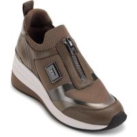 DKNY女士运动休闲楔跟跑鞋百搭舒适日常通勤轻便透气健步鞋