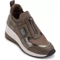 DKNY女士运动休闲楔跟跑鞋百搭舒适日常通勤轻便透气健步鞋