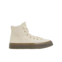 匡威(CONVERSE)高帮休闲运动鞋女款皮革织物纹理橡胶鞋底舒适耐穿