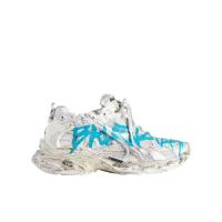 巴黎世家(Balenciaga)低帮运动鞋女鞋潮流涂鸦设计耐磨聚酯跑步鞋