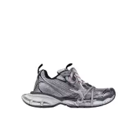 巴黎世家(Balenciaga)男士休闲跑鞋圆头系带低帮透气运动鞋户外板