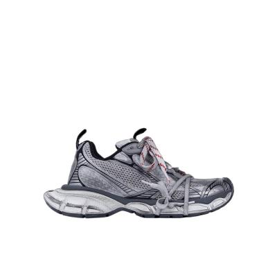 巴黎世家(Balenciaga)男士休闲跑鞋圆头系带低帮透气运动鞋户外板