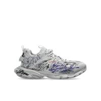 巴黎世家(Balenciaga)运动鞋男潮牌系带涂鸦设计聚酯纤维跑步鞋户