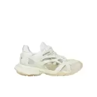 巴黎世家(Balenciaga)白色运动鞋女款系带稳固聚氨酯尼龙跑步鞋户