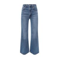 Levi's女士直筒牛仔裤时尚腰带设计纽扣开合实用口袋款式