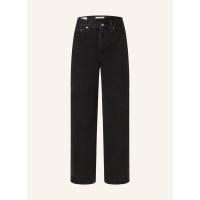 Levi's高腰直筒拉链口袋纯棉女士牛仔裤