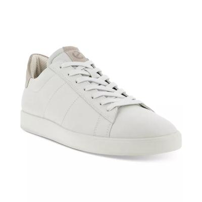 爱步(ECCO)男鞋休闲板鞋复古圆头系带轻便防滑PU材质运动鞋