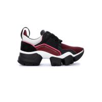 纪梵希(GIVENCHY)女款休闲运动鞋黑色酒红系带透气舒适跑步鞋