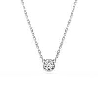 施华洛世奇(SWAROVSKI)银色金属项链女款精致银色饰品百搭配饰日