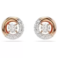 施华洛世奇(SWAROVSKI)闪耀耳钉女款Swarovski水晶玫瑰金镀层舞动