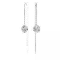 施华洛世奇(SWAROVSKI)施华洛世奇流星水滴耳钉女款镀铑白时尚优