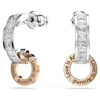 施华洛世奇(SWAROVSKI)耳饰女款时尚镀铑锆石爱心元素耳环送礼佳