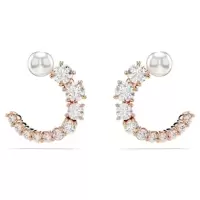 施华洛世奇(SWAROVSKI)闪耀迷人Swarovski水晶耳钉女士玫瑰金镀层