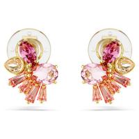 施华洛世奇(SWAROVSKI)精致夹扣耳环樱花造型水晶点缀时尚优雅女