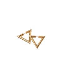 华伦天奴(Valentino)女款金属耳饰V形设计金色卡扣闭合时尚百搭配